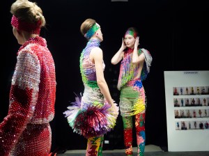 Backstage at Germanier Spring 2025 Couture at Paris Couture Week