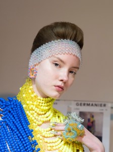 Backstage at Germanier Spring 2025 Couture at Paris Couture Week