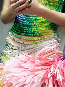 Backstage at Germanier Spring 2025 Couture at Paris Couture Week
