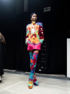 Backstage at Germanier Spring 2025 Couture at Paris Couture Week