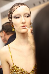 Backstage at Giorgio Armani Privé Spring 2025 Couture