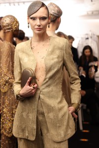 Backstage at Giorgio Armani Privé Spring 2025 Couture