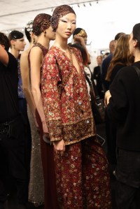 Backstage at Giorgio Armani Privé Spring 2025 Couture