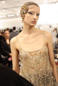 Backstage at Giorgio Armani Privé Spring 2025 Couture