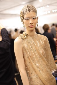 Backstage at Giorgio Armani Privé Spring 2025 Couture