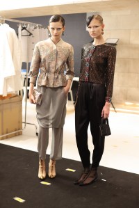 Backstage at Giorgio Armani Privé Spring 2025 Couture