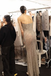 Backstage at Giorgio Armani Privé Spring 2025 Couture