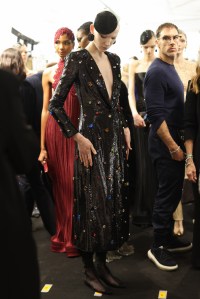 Backstage at Giorgio Armani Privé Spring 2025 Couture