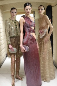 Backstage at Giorgio Armani Privé Spring 2025 Couture