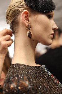 Backstage at Giorgio Armani Privé Spring 2025 Couture