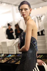 Backstage at Giorgio Armani Privé Spring 2025 Couture