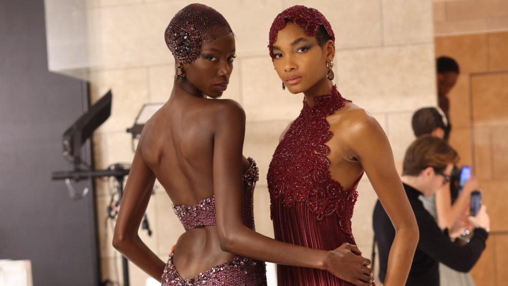 Backstage at Giorgio Armani Privé Spring 2025 Couture