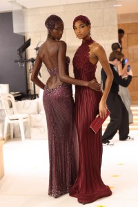 Backstage at Giorgio Armani Privé Spring 2025 Couture