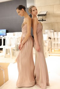 Backstage at Giorgio Armani Privé Spring 2025 Couture
