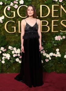 Keira Knightley during the 82nd Annual Golden Globes held at The Beverly Hilton on January 05, 2025 in Beverly Hills, California.