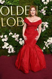 Lisa Ann Walter during the 82nd Annual Golden Globes held at The Beverly Hilton on January 05, 2025 in Beverly Hills, California.