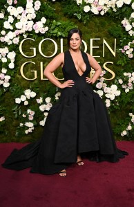Ashley Graham during the 82nd annual Golden Globes held at The Beverly Hilton on Jan. 5, 2025 in Beverly Hills.
