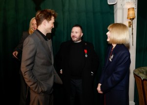 Robert Pattinson, Kim Jones, Anna Wintour at the Kim Jones Legion of Honor Ceremony held at Chez Laurent on January 24, 2025 in Paris, France.