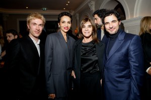 Harrison Ball, Farida Khelfa, Carine Roitfeld, Zac Posen at the Kim Jones Legion of Honor Ceremony held at Chez Laurent on January 24, 2025 in Paris, France.
