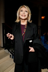 Amanda Lear at the Kim Jones Legion of Honor Ceremony held at Chez Laurent on January 24, 2025 in Paris, France.