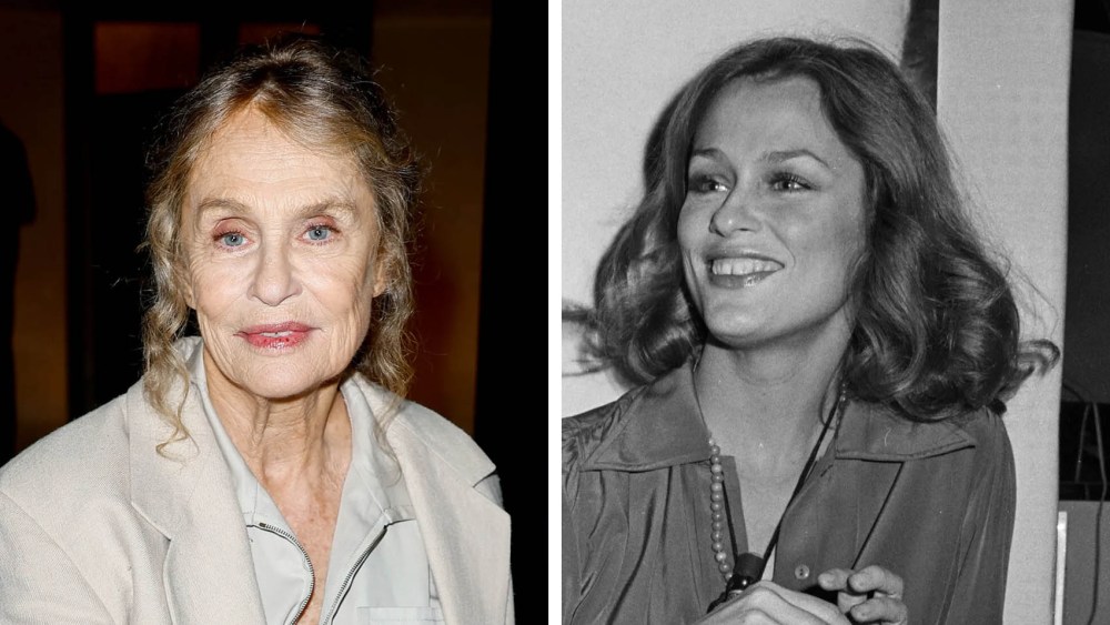 (L-R): Lauren Hutton in 2024 and in 1974, model and actress beauty and style and fashion