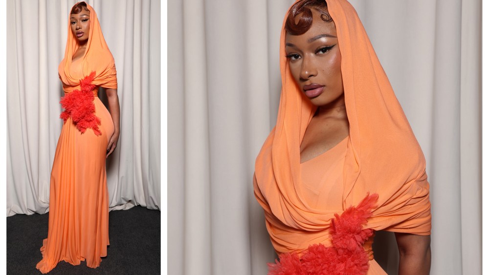 Megan Thee Stallion attends the Giambattista Valli Haute Couture Spring-Summer 2025 show as part of Paris Fashion Week on January 27, 2025 in Paris, France.