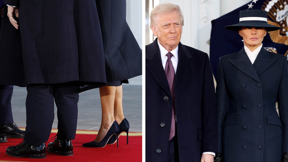 WASHINGTON, DC - JANUARY 20: First lady Jill Biden, U.S. President Joe Biden, U.S. President-elect Donald Trump and Melania Trump stand together ahead of his Inauguration, at the White House on January 20, 2025 in Washington, DC. Donald Trump takes office for his second term as the 47th president of the United States. (Photo by Anna Moneymaker/Getty Images)