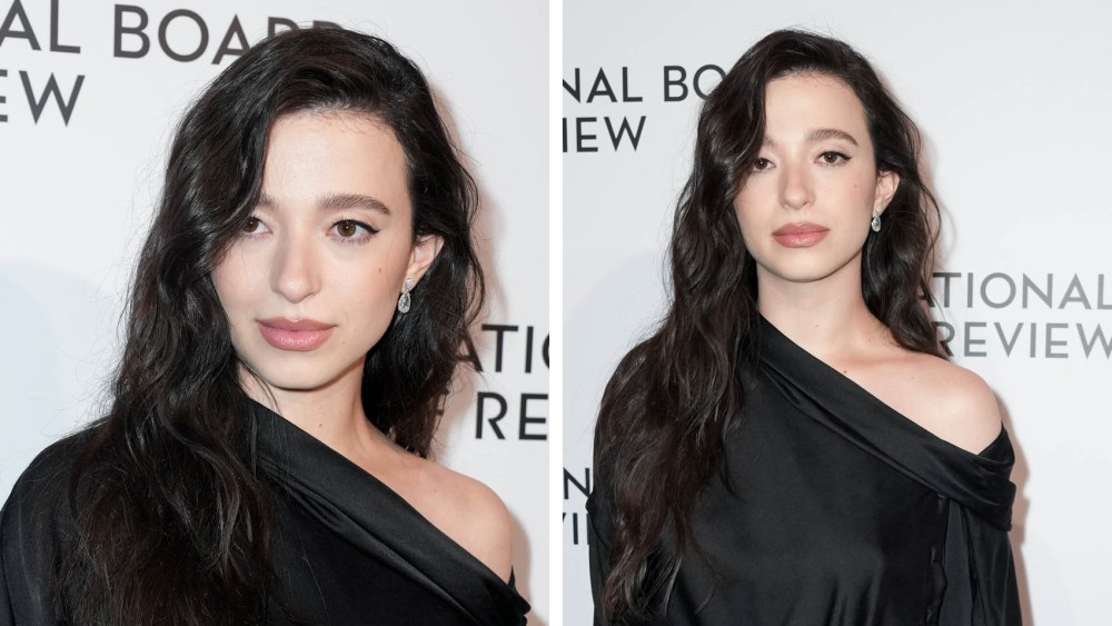 Mikey Madison wears one-shoulder asymmetrical black louis vuitton dress at The National Board of Review Gala at Cipriani on January 07, 2025 in New  York, New York.