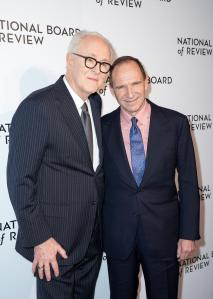 John Lithgow, Ralph Fiennes at The National Board of Review Gala at Cipriani on January 07, 2025 in New  York, New York.