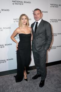 Taylor Neisen, Liev Schreiber at The National Board of Review Gala at Cipriani on January 07, 2025 in New  York, New York.
