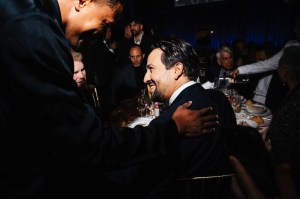 Jeremy Pope and Lin-Manuel Miranda