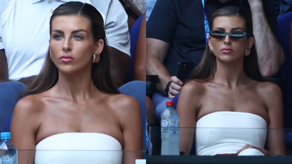 tommy paul girlfriend Paige Lorenze wears white midi dress, Australian Open 2025
