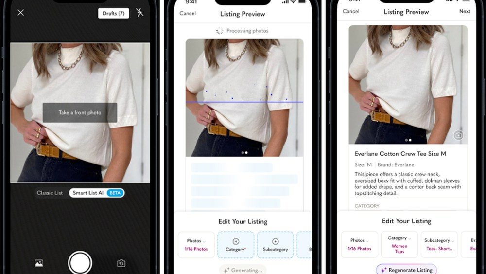 Smart List AI allows sellers to create listings faster than they would be able to do manually.