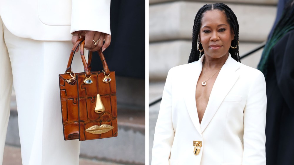 Regina King attends the Schiaparelli Haute Couture Spring-Summer 2025 show as part of Paris Fashion Week on January 27, 2025 in Paris, France.
