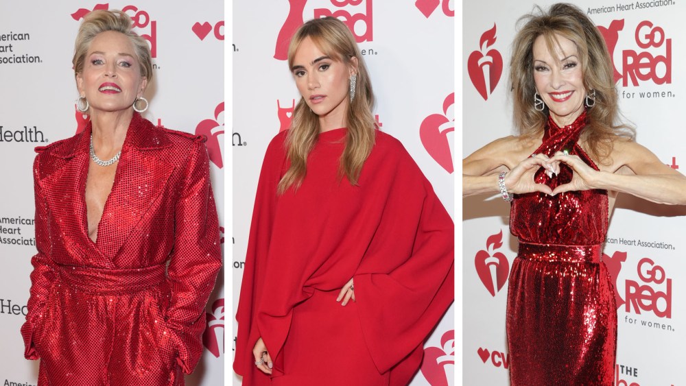 Sharon Stone, Suki Waterhouse and Susan Lucci, he American Heart Association's Red Dress Collection Concert