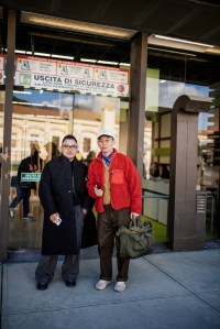 Street style at Pitti Uomo 107 in Florence, Italy, 2025.