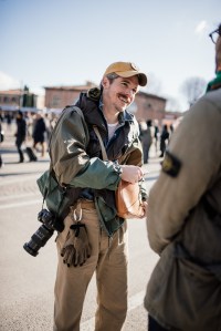 Street style at Pitti Uomo 107 in Florence, Italy, 2025.