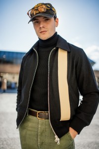 Street style at Pitti Uomo 107 in Florence, Italy, 2025.