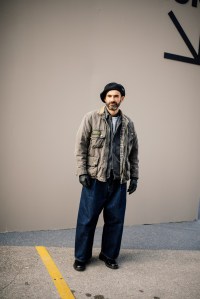 Street style at Pitti Uomo 107 in Florence, Italy, 2025.