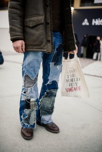Street style at Pitti Uomo 107 in Florence, Italy, 2025.
