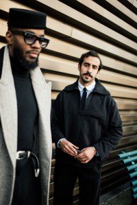 Street style at Pitti Uomo 107 in Florence, Italy, 2025.