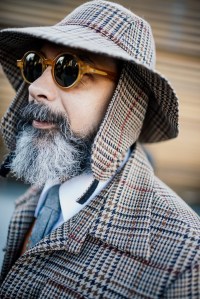 Street style at Pitti Uomo 107 in Florence, Italy, 2025.