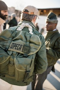 Street style at Pitti Uomo 107 in Florence, Italy, 2025.