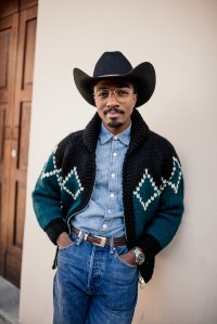 Street style at Pitti Uomo 107 in Florence, Italy, 2025.