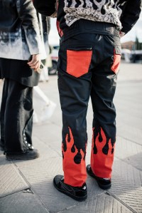 Street style at Pitti Uomo 107 in Florence, Italy, 2025.