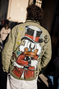 Street style at Pitti Uomo 107 in Florence, Italy, 2025.