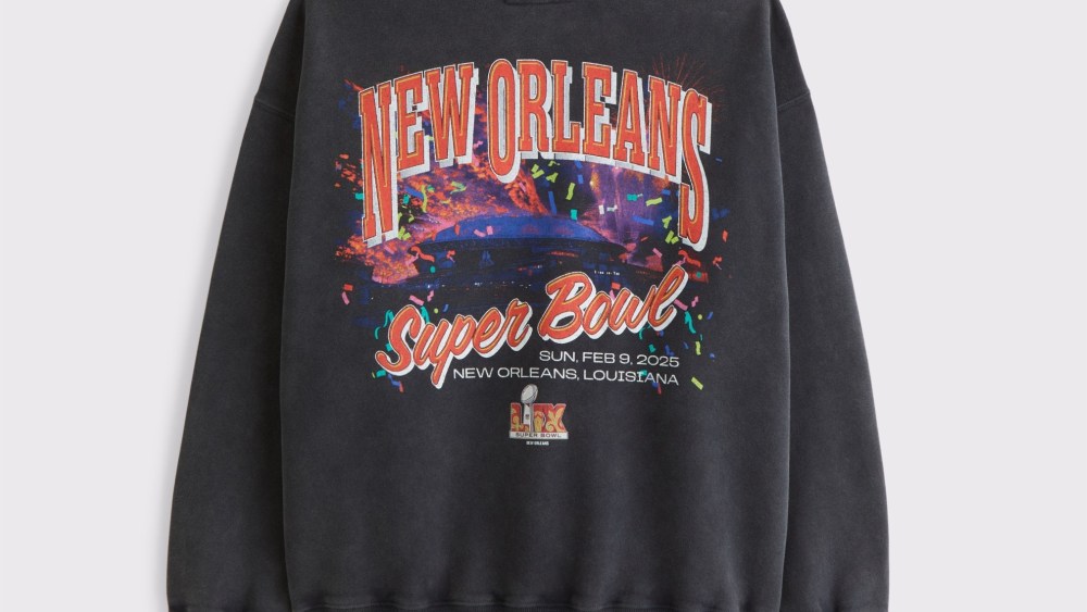 The Abercrombie & Fitch Super Bowl sweatshirt.