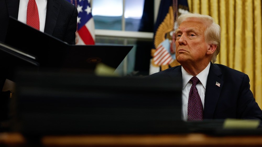 President Donald Trump has revived campaign threats to levy duties on the EU.