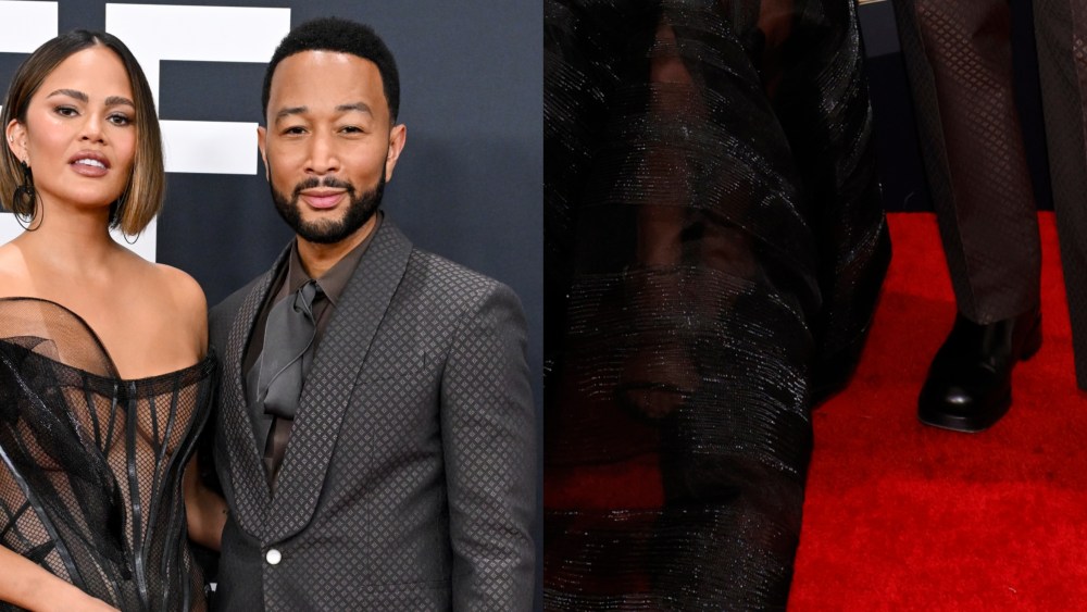 Chrissy Teigen and John Legend attend the 67th Annual GRAMMY Awards on February 02, 2025 in Los Angeles, California. (Photo by Matt Winkelmeyer/Getty Images for The Recording Academy)