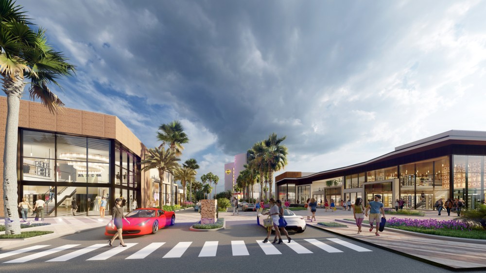 A rendering of the Ibiza Gallery luxury retail and lifestyle destination.